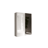 Roupeiro SWING 230x180cm portas de correr 1 com espelho branco