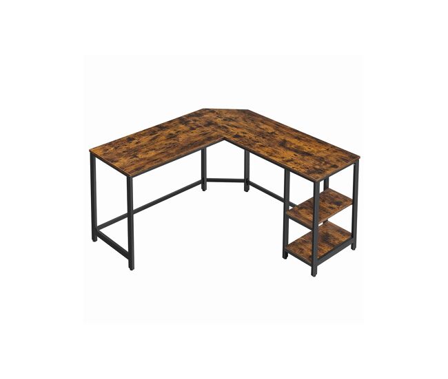 Mesa de escritorio squad roble y patas metal negro