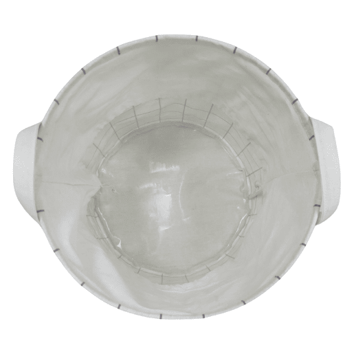 Cesto de roupa HOUSE tecido 45x40x40cm cor branco