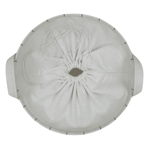 Cesto de roupa HOUSE tecido 45x40x40cm cor branco