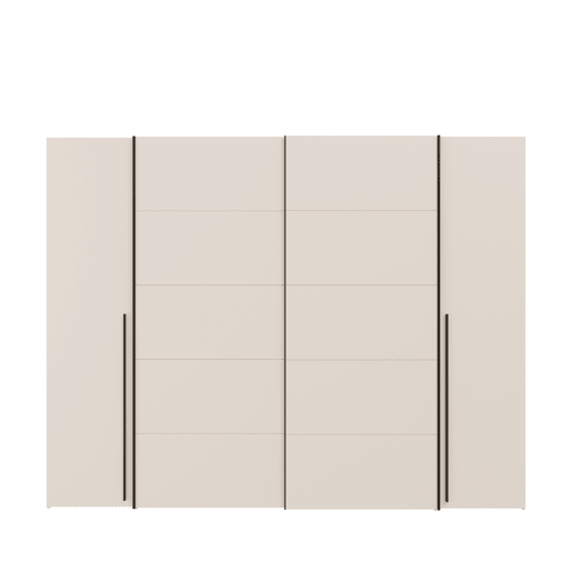 Roupeiro SAND 210x270cm 2 portas de bater e 2 portas de correr