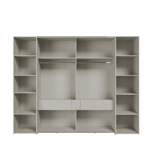 Roupeiro SAND 210x270cm 2 portas de bater e 2 portas de correr