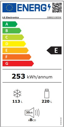 Combinado LG GBBSJ10ESW 344 litros No Frost 186cm branco