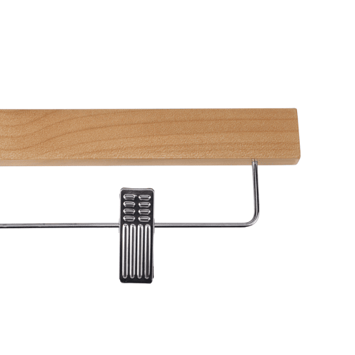 Conjunto 3 cabides para calças PINZA 16x35,5cm metal e madeira