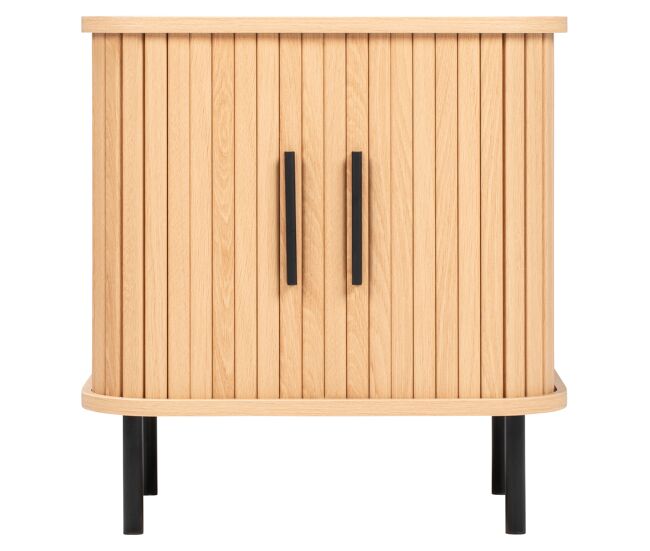 Mesita de noche palma con puertas correderas - conforama