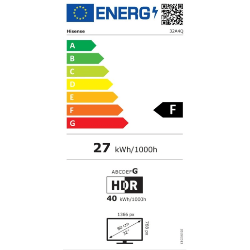 TV 32 polegadas HISENSE 32A4Q Smart TV HD