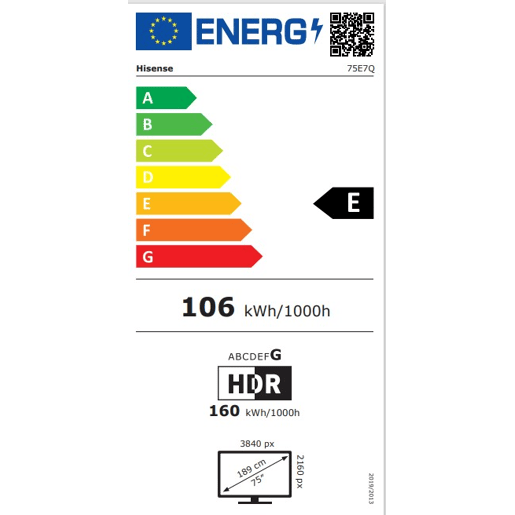 TV 75 polegadas HISENSE 75E7Q Smart TV QLED TV 75 polegadas HISENSE 75E7Q Smart TV QLED