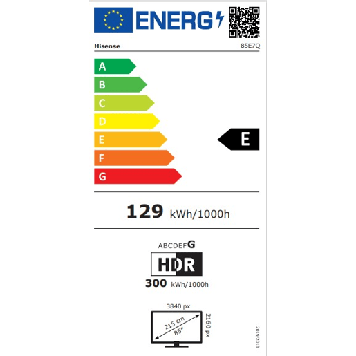 TV 85 polegadas HISENSE 85E7Q Smart TV QLED TV 85 polegadas HISENSE 85E7Q Smart TV QLED