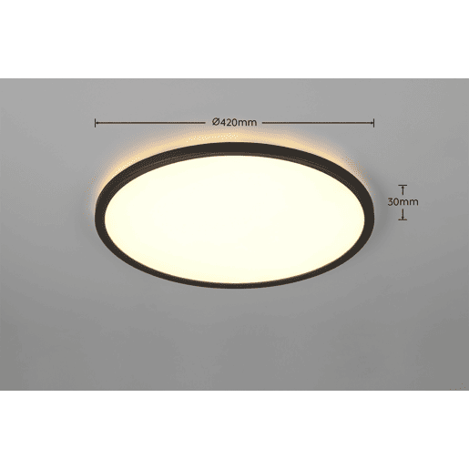 Plafon LED JOKO 22W 42cm cor preto marca REALITY