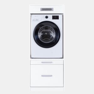 Módulo médio STIL para máquina da roupa 1 gaveta 67x164cm branco
