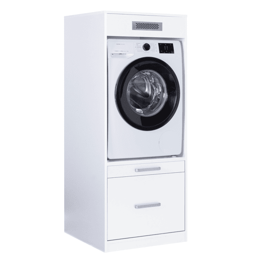 Módulo médio STIL para máquina da roupa 1 gaveta 67x164cm branco