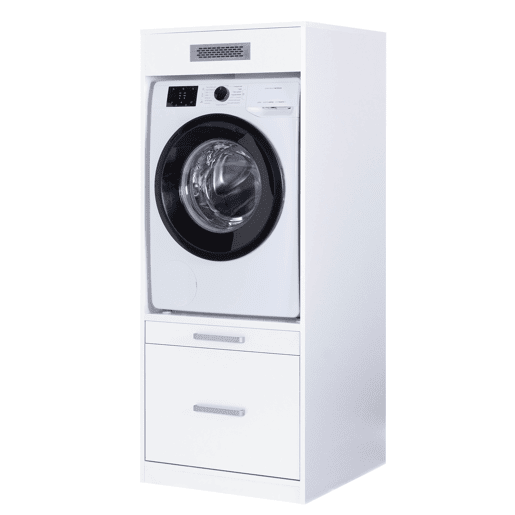 Módulo médio STIL para máquina da roupa 1 gaveta 67x164cm branco