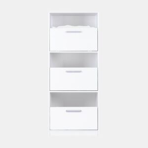 Módulo alto STIL com 3 portas 67x164cm branco