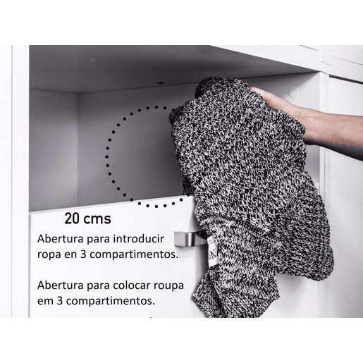 Módulo alto STIL com 3 portas 67x164cm branco Módulo alto STIL com 3 portas 67x164cm branco