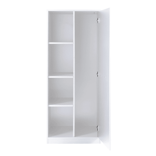 Módulo alto STIL varredor 1 porta e prateleiras 67x164cm branco