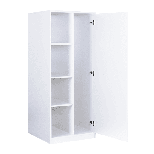 Módulo alto STIL varredor 1 porta e prateleiras 67x164cm branco