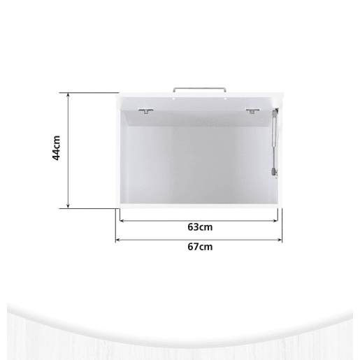 Módulo de parede STIL com 1 porta 67x44cm branco Módulo de parede STIL com 1 porta 67x44cm branco