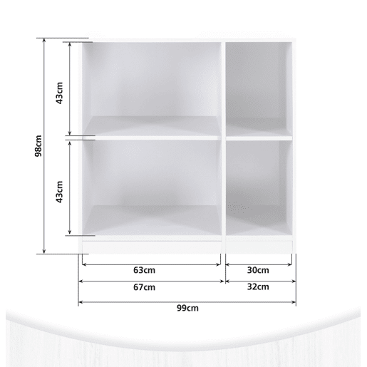 Módulo baixo STIL para máquina da roupa 99x98cm branco Módulo baixo STIL para máquina da roupa 99x98cm branco