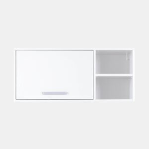 Módulo de parede STIL com 1 porta e prateleiras 99x44cm branco