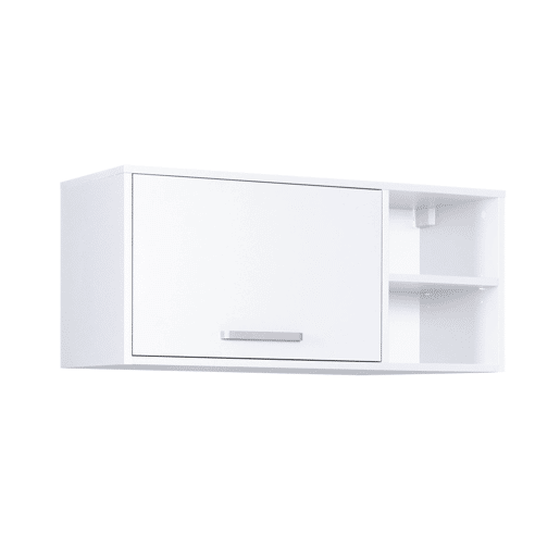 Módulo de parede STIL com 1 porta e prateleiras 99x44cm branco