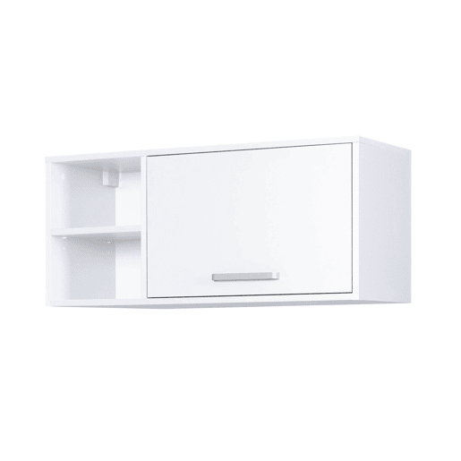 Módulo de parede STIL com 1 porta e prateleiras 99x44cm branco