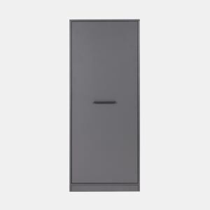 Módulo alto STIL com 1 porta e prateleiras 67x164cm cinza