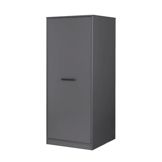 Módulo alto STIL com 1 porta e prateleiras 67x164cm cinza Módulo alto STIL com 1 porta e prateleiras 67x164cm cinza