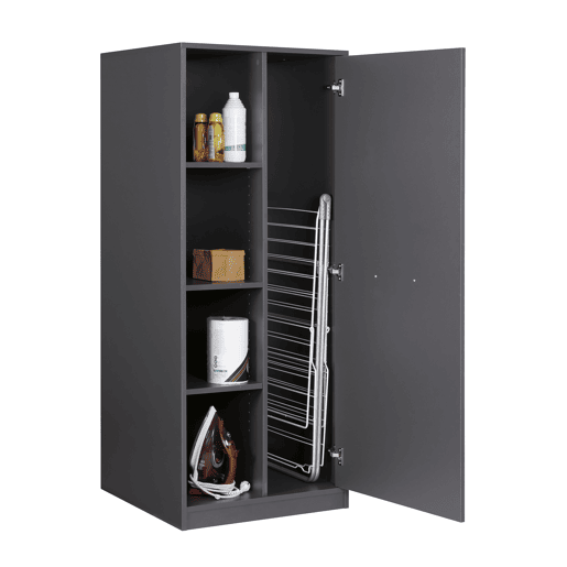 Módulo alto STIL varredor 1 porta e prateleiras 67x164cm cinza Módulo alto STIL varredor 1 porta e prateleiras 67x164cm cinza