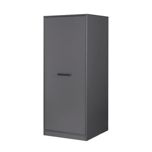 Módulo alto STIL varredor 1 porta e prateleiras 67x164cm cinza Módulo alto STIL varredor 1 porta e prateleiras 67x164cm cinza