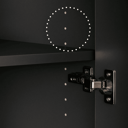 Módulo alto STIL varredor 1 porta e prateleiras 67x164cm cinza Módulo alto STIL varredor 1 porta e prateleiras 67x164cm cinza