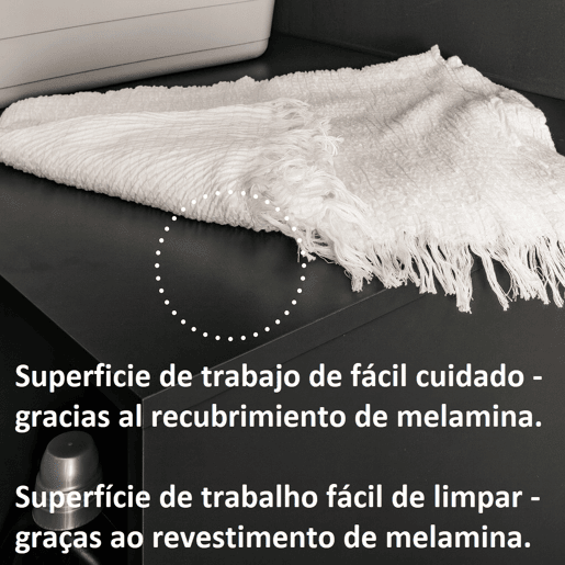 Módulo baixo STIL para máquina da roupa 99x98cm cinza Módulo baixo STIL para máquina da roupa 99x98cm cinza