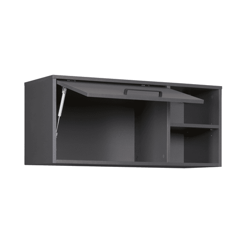 Módulo de parede STIL com 1 porta e prateleiras 99x44cm cinza Módulo de parede STIL com 1 porta e prateleiras 99x44cm cinza