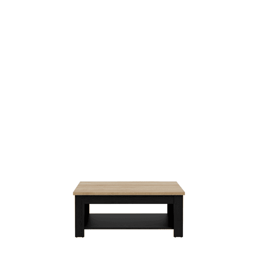 Mesa de centro elevável VERONA preto e madeira Mesa de centro elevável VERONA preto e madeira