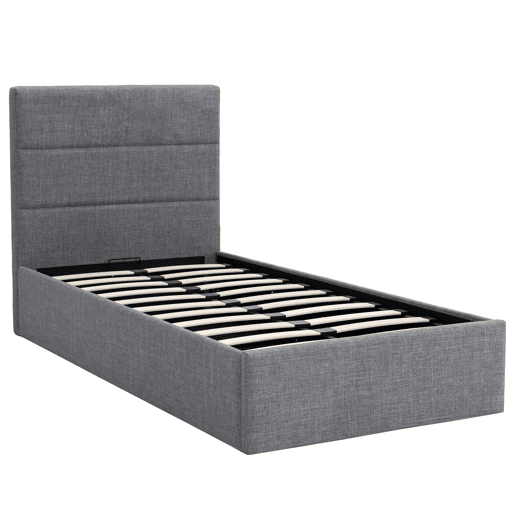Cama abatÃvel NIZA 90x190cm cor cinza Cama abatÃvel NIZA 90x190cm cor cinza