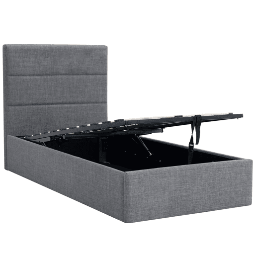 Cama abatÃvel NIZA 90x190cm cor cinza Cama abatÃvel NIZA 90x190cm cor cinza