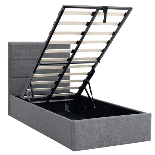 Cama abatÃvel NIZA 90x190cm cor cinza Cama abatÃvel NIZA 90x190cm cor cinza