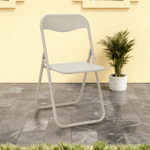 Cadeira de jardim dobrável FOLDY bege