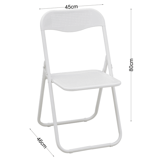 Cadeira de jardim dobrável FOLDY branco