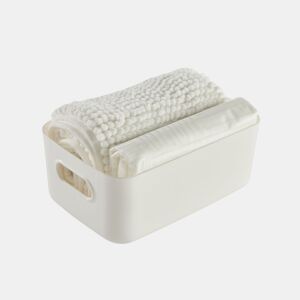 Conjunto de cortina e tapete SHOWER branco