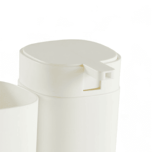 Conjunto de banho WASHBASIN saboneteira e copo branco