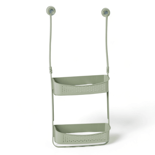 Suporte para acessórios BAÑO com 2 prateleiras verde