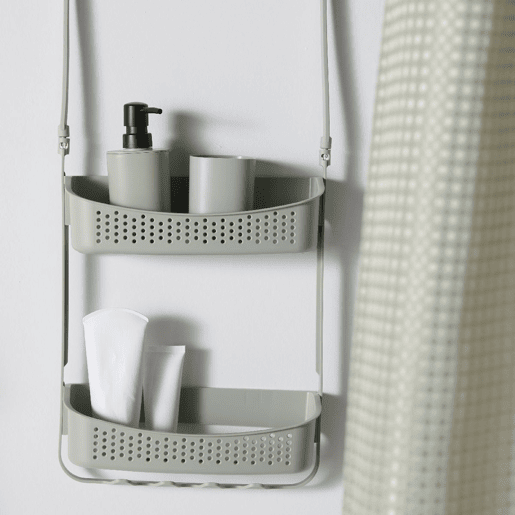 Suporte para acessórios BAÑO com 2 prateleiras verde