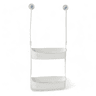 Suporte para acessórios BAÑO com 2 prateleiras branco