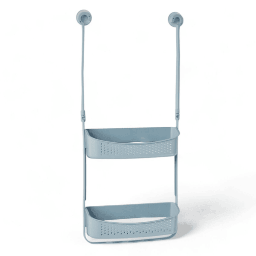 Suporte para acessórios BAÑO com 2 prateleiras azul Suporte para acessórios BAÑO com 2 prateleiras azul