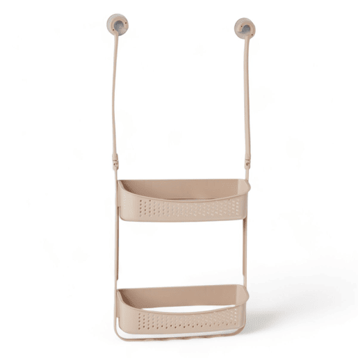 Suporte para acessórios BAÑO com 2 prateleiras rosa Suporte para acessórios BAÑO com 2 prateleiras rosa