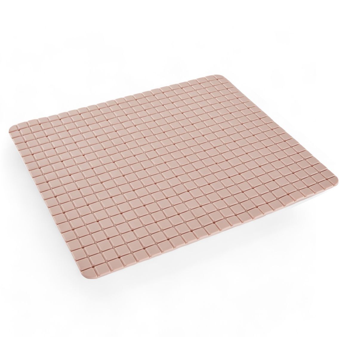 Alfombra baño pvc 65x35cm color rosa