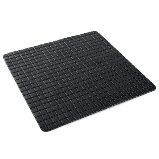 Tapete de banho PVC 50x50cm preto