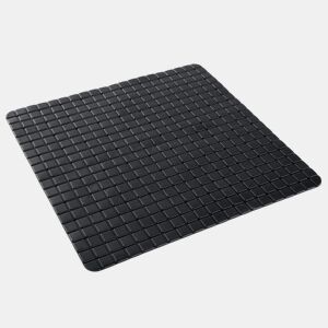 Tapete de banho PVC 50x50cm preto