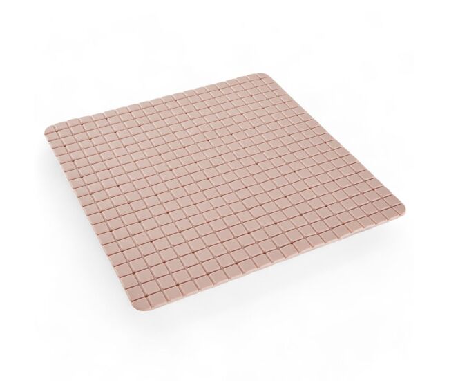 Alfombra baño pvc 50x50cm color rosa
