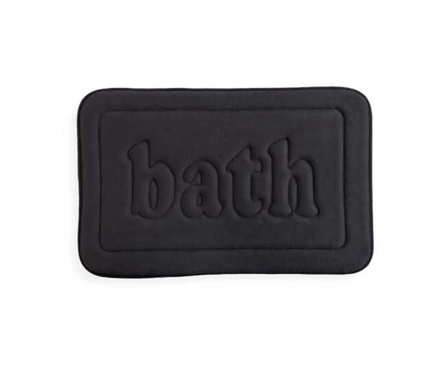 Alfombra baño bath 40x60cm color negro